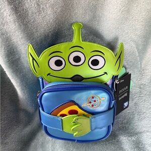 Loungefly Disney Pixar Toy Story 30th Anniversary Alien Figural Crossbody Bag